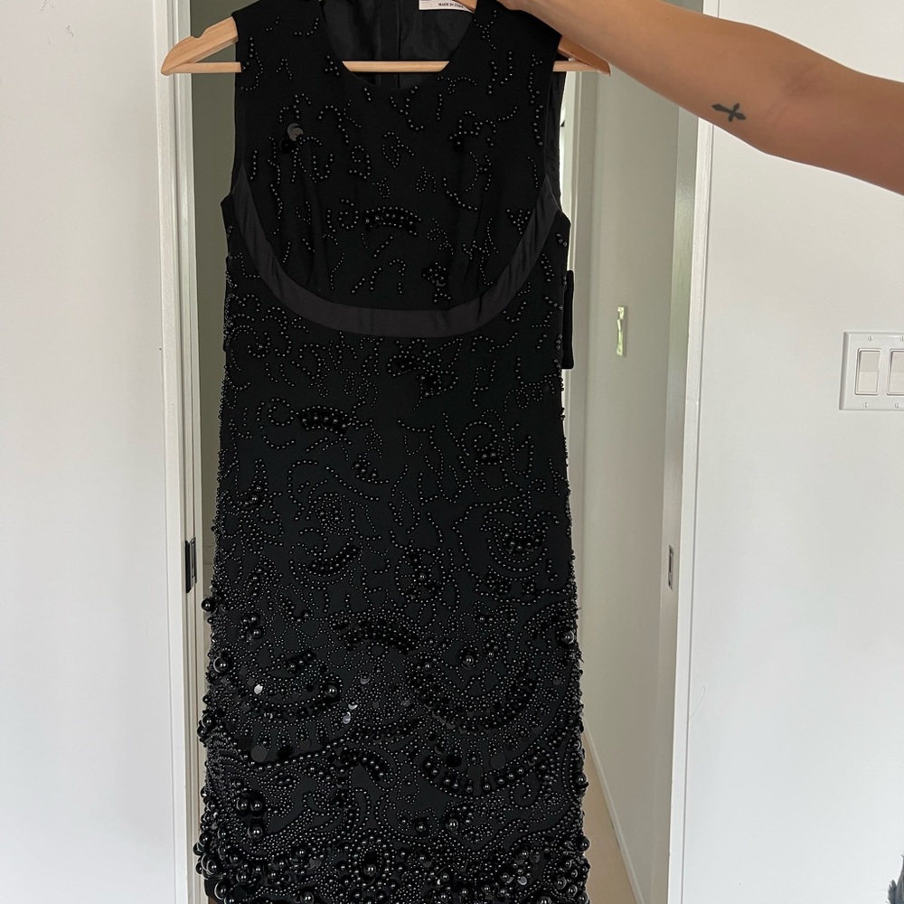 Prada black beaded dress 38/XS